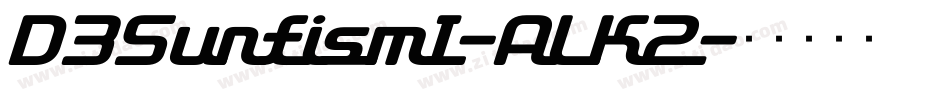 D3SurfismI-ALK2字体转换