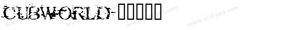 CUBWORLD字体转换