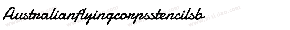 Australianflyingcorpsstencilsb-DGnD字体转换