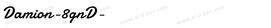 Damion-8gnD字体转换
