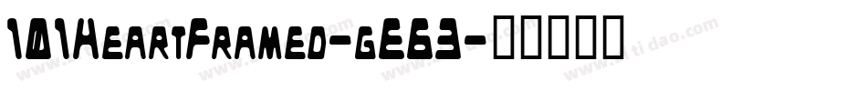 101HeartFramed-gE63字体转换