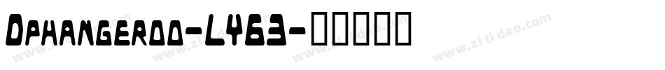Dphangeroo-LY63字体转换