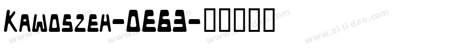 Kawoszeh-OE63字体转换