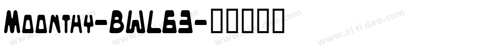 Moonthy-BWL63字体转换
