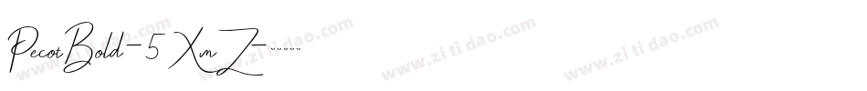 PecotBold-5XmZ字体转换