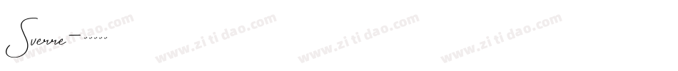 Sverre字体转换