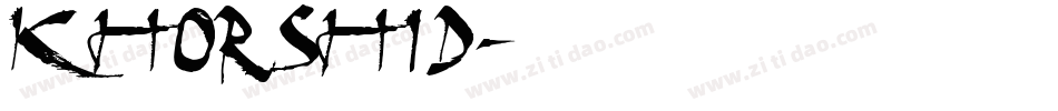 khorshid字体转换