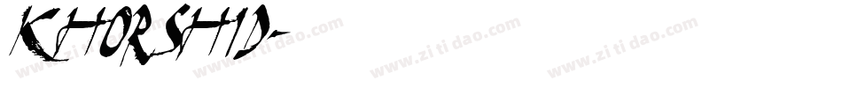 khorshid字体转换