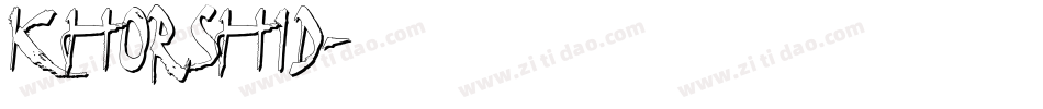 khorshid字体转换
