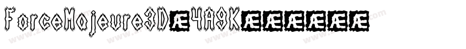 ForceMajeure3D-4A9K字体转换