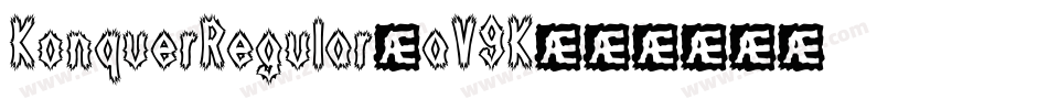 KonquerRegular-aV9K字体转换