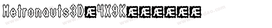 Metronauts3D-4X9K字体转换