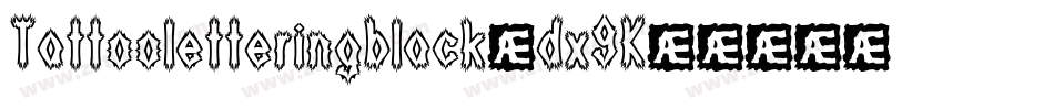 Tattooletteringblack-dx9K字体转换