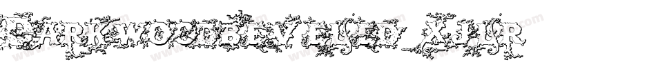 Darkwoodbeveled-xjlr字体转换
