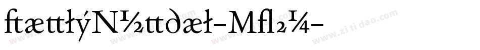 CarlyNormal-MG7n字体转换