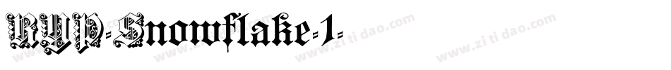 RYP-Snowflake-1字体转换