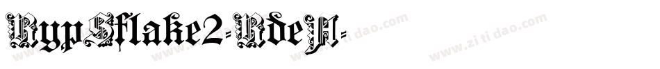 RypSflake2-RdeA字体转换
