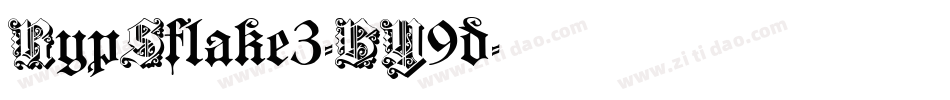 RypSflake3-BY9d字体转换