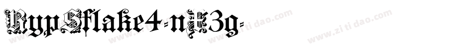 RypSflake4-nX3g字体转换