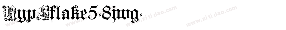RypSflake5-8jwg字体转换