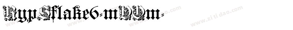 RypSflake6-mVOm字体转换