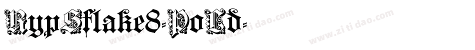 RypSflake8-PoLd字体转换