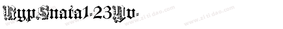 RypSnata1-23Yv字体转换