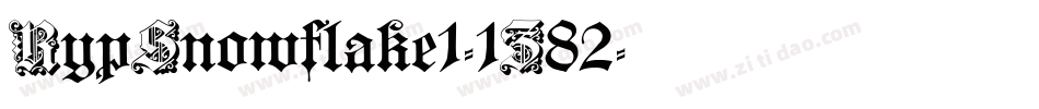 RypSnowflake1-1Z82字体转换
