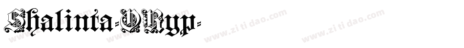 Shalinta-ORyp字体转换