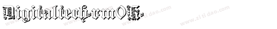 Digitaltech-rm0K字体转换