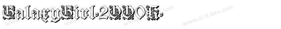 GalaxyGirl-2OO0K字体转换