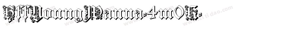 HffYoungWanna-4m0K字体转换
