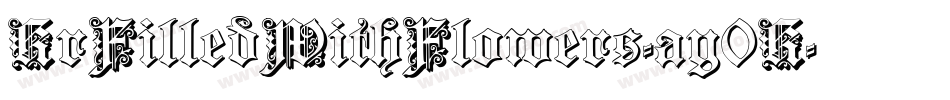 KrFilledWithFlowers-ay0K字体转换 KrFilledWithFlowers-ay0K字体转换