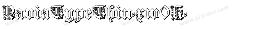 NaviaTypeThin-xw0K字体转换