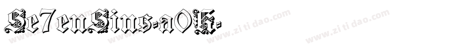 Se7enSins-a0K字体转换