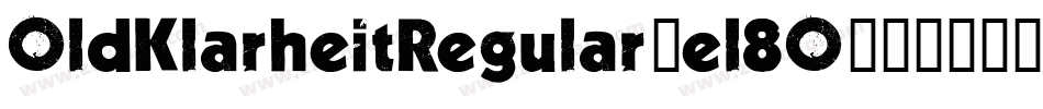 OldKlarheitRegular-el8O字体转换