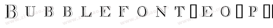 Bubblefont-eo4p字体转换