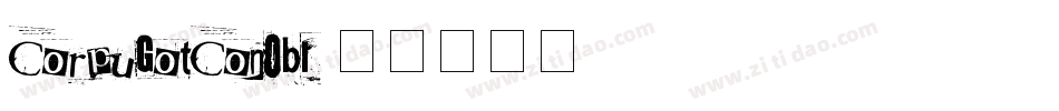 CorpuGotConObl字体转换