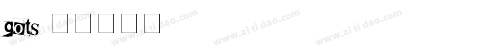 gots字体转换
