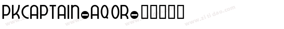 PkCaptain-aq0R字体转换