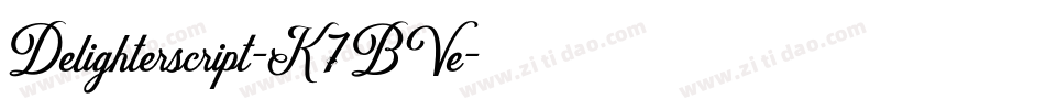 Delighterscript-K7BVe字体转换