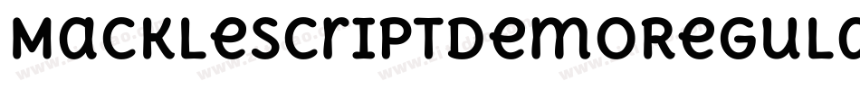 MackleScriptDemoRegular-OW5p字体转换