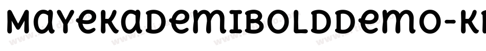 MayekaDemiBoldDemo-KR5p字体转换