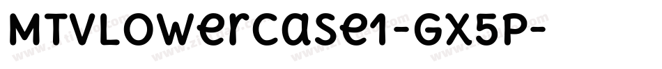 MtvLowercase1-gX5p字体转换