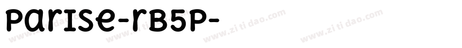 Parise-rB5p字体转换 Parise-rB5p字体转换