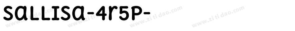 Sallisa-4r5p字体转换 Sallisa-4r5p字体转换