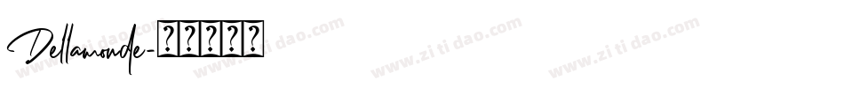 Dellamonde字体转换