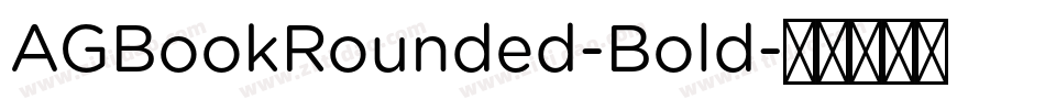 AGBookRounded-Bold字体转换