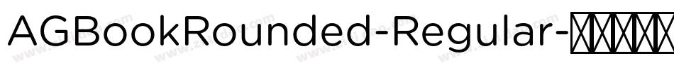 AGBookRounded-Regular字体转换