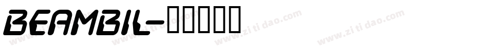 beambil字体转换